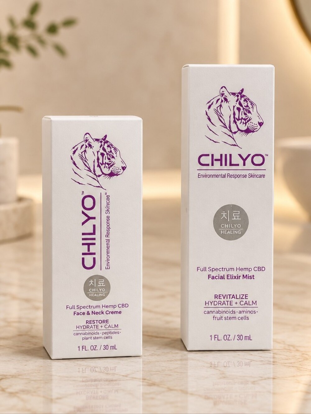 CHILYO Face and Neck Creme & Elixir Mist Set
